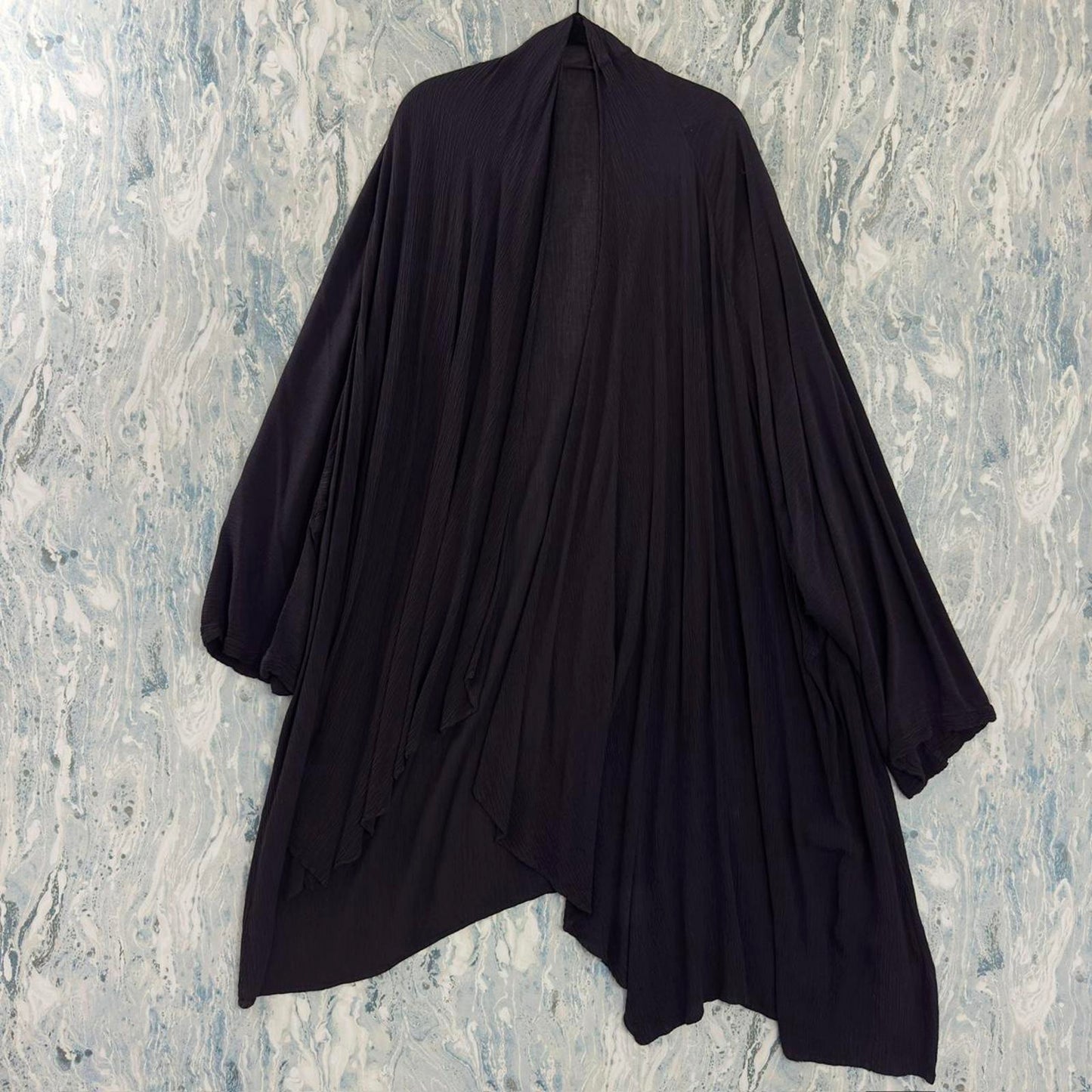 Designer Goth Purple Draped Cardigan (XL)