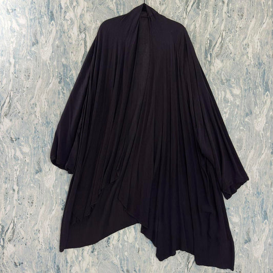 Designer Goth Purple Draped Cardigan (XL)