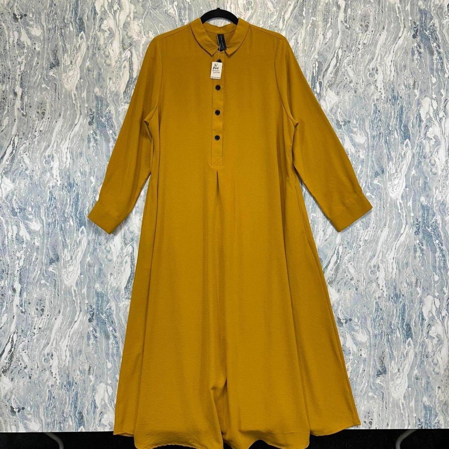 Mustard Long Sleeve Dress (One Size)