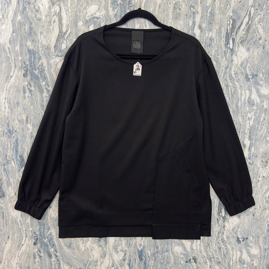 Designer Lotus Eaters Black Relaxed Fit Long Sleeve Shirt (M)