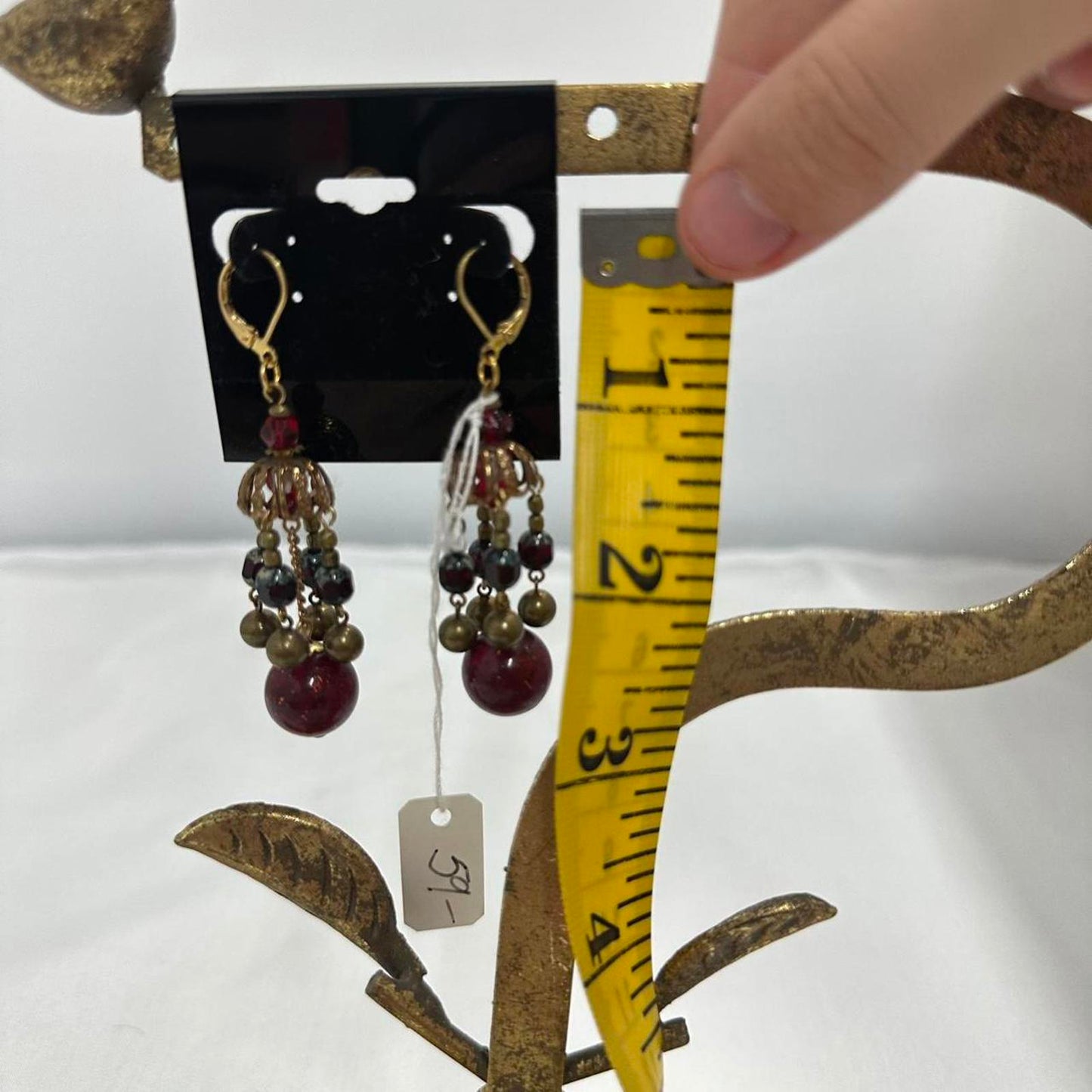 Women's Burgundy and Gold Jewellery