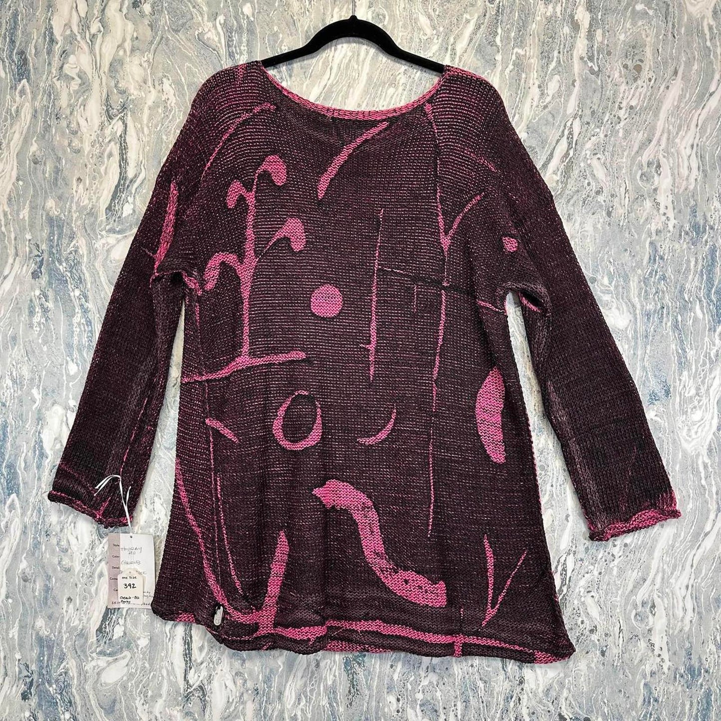 Purple Textured Sweater (One Size)