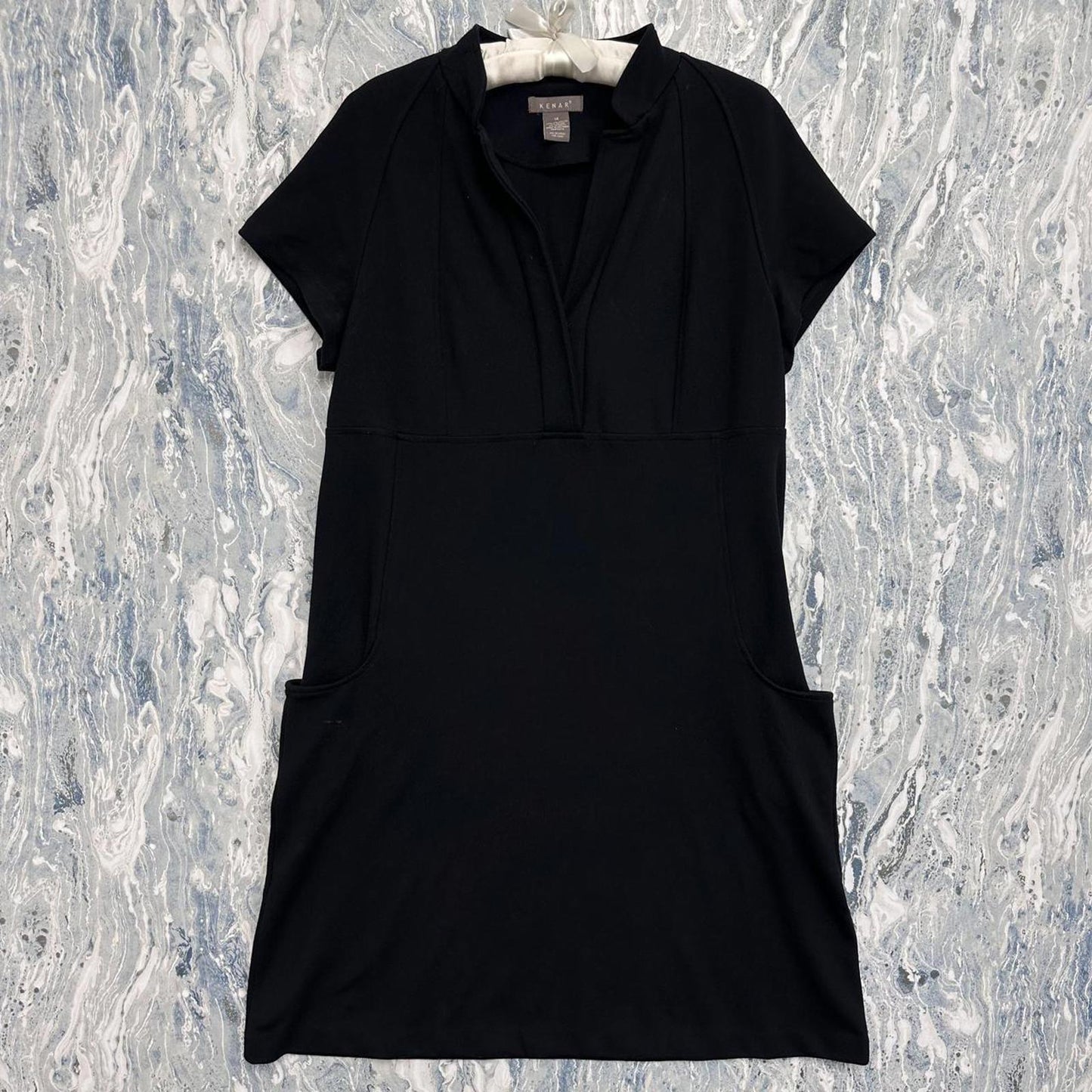 Vintage Preppy Goth Black Short Sleeve Maxidress (14)