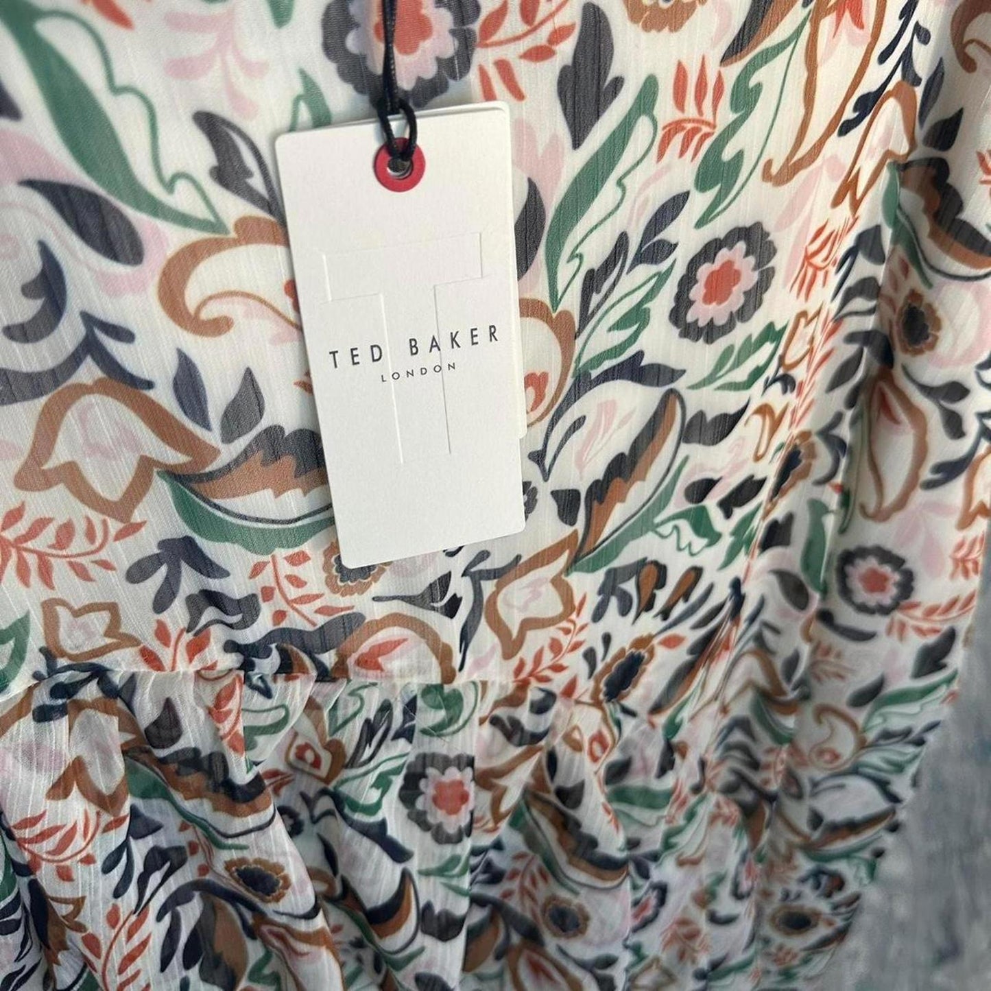 TED BAKER Bohemian Ruffle Tiered Maxiskirt (3)