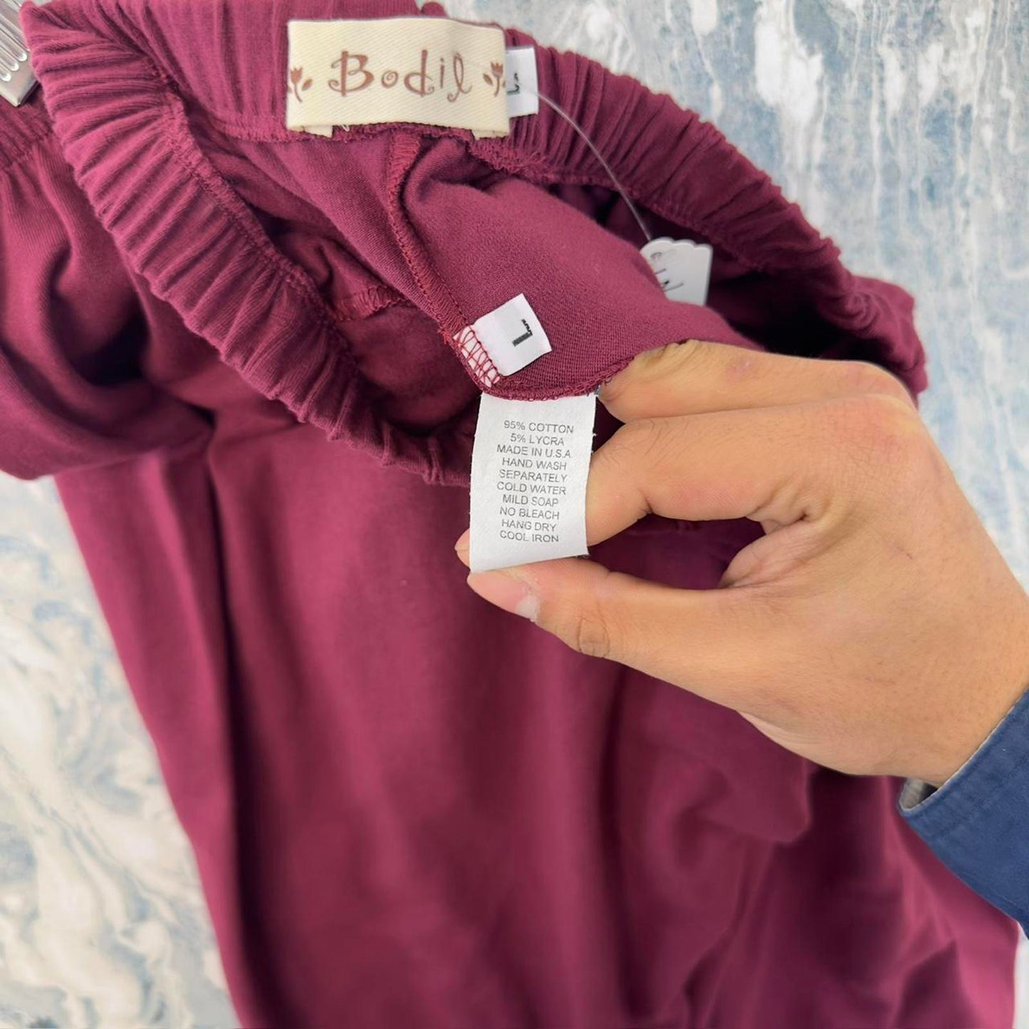 Designer Burgundy Synched Leggings (L)