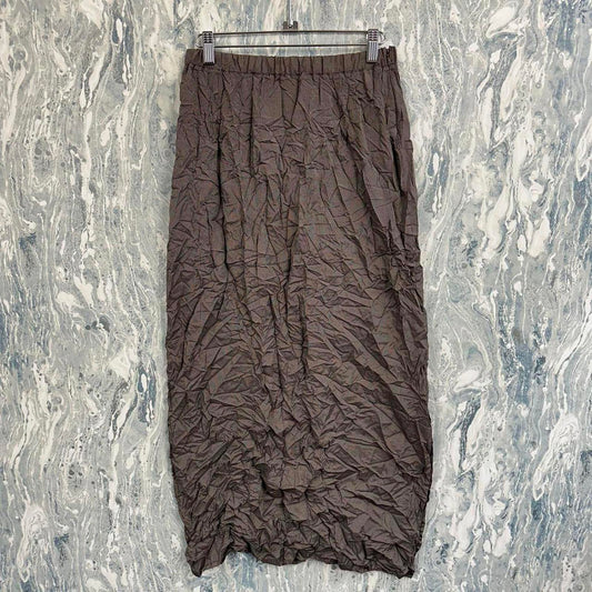 academia minimalist brown twead maxiskirt (XL)