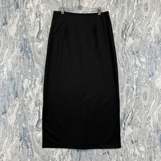 Black Midi Pencil Skirt (M)