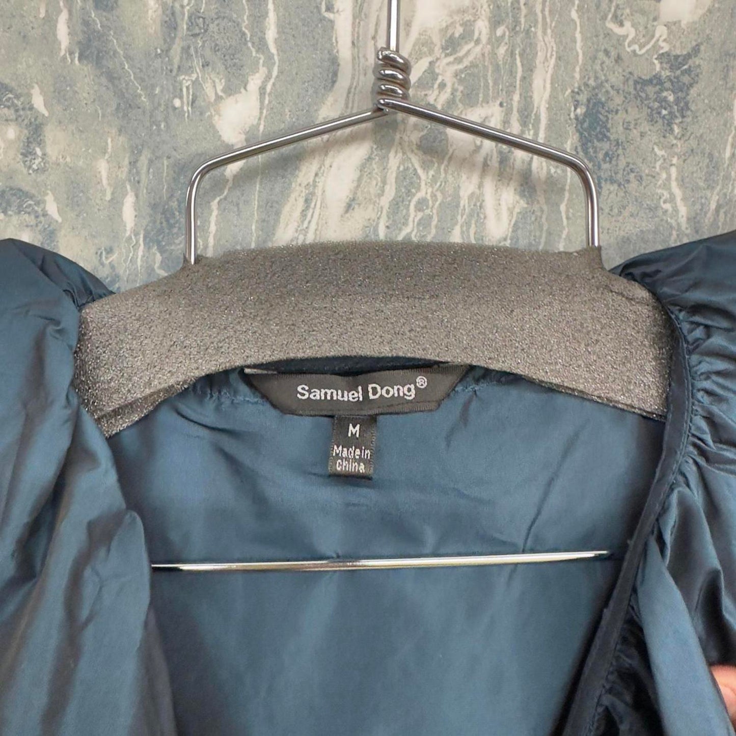 Vintage Ruffled Teal Tiered Dress (M)