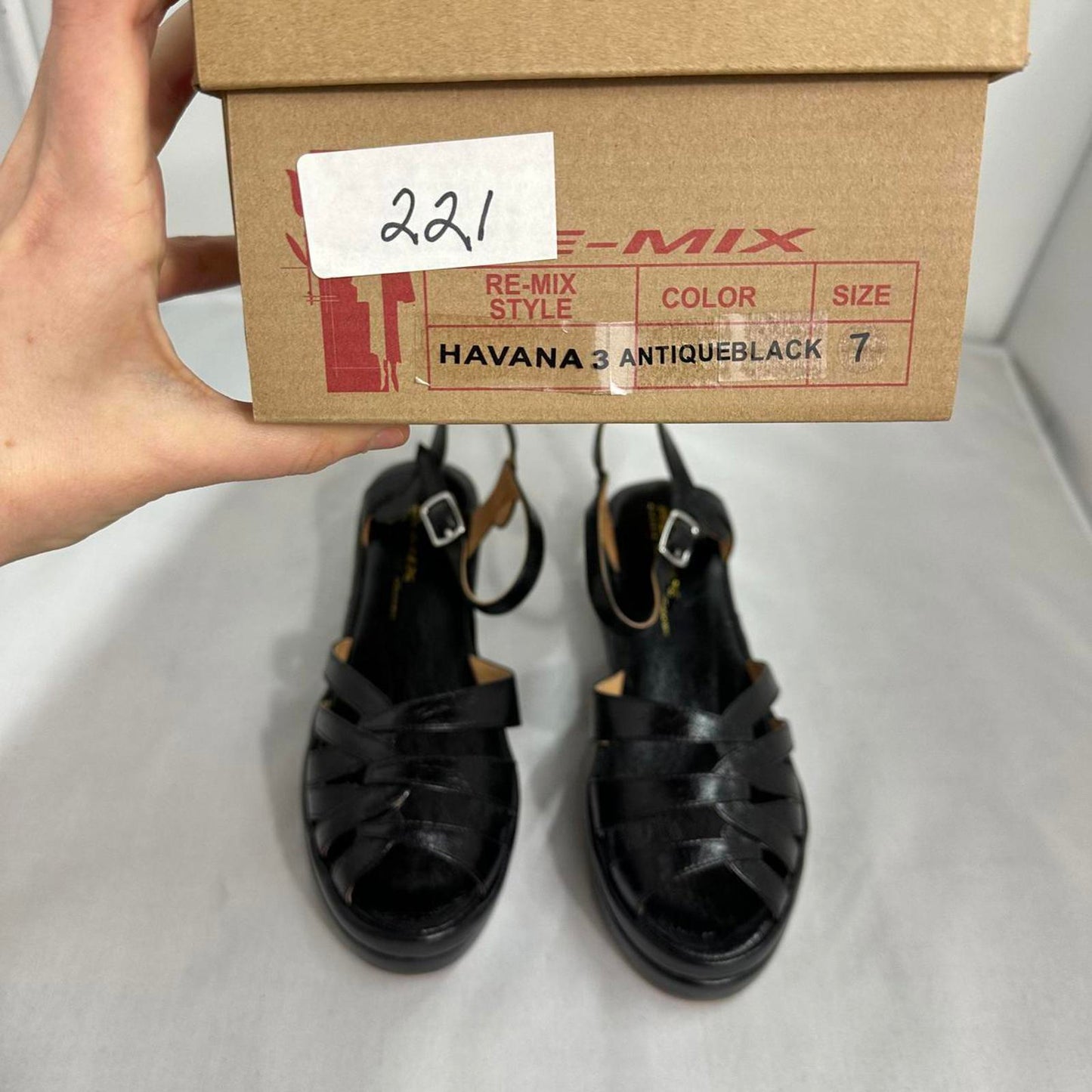 Black Patent Leather Strappy Platform Sandals (7)