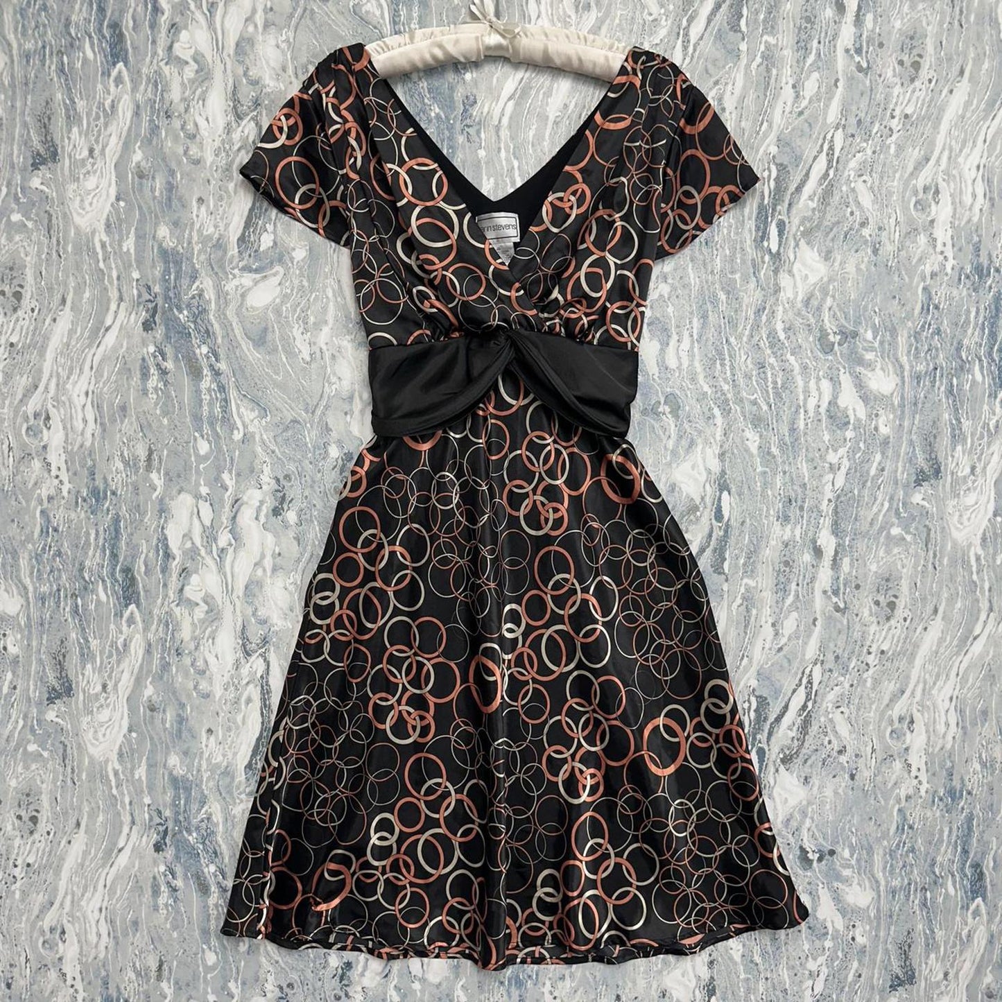Vintage Boho Black and Copper Pattern Maxidress (10)