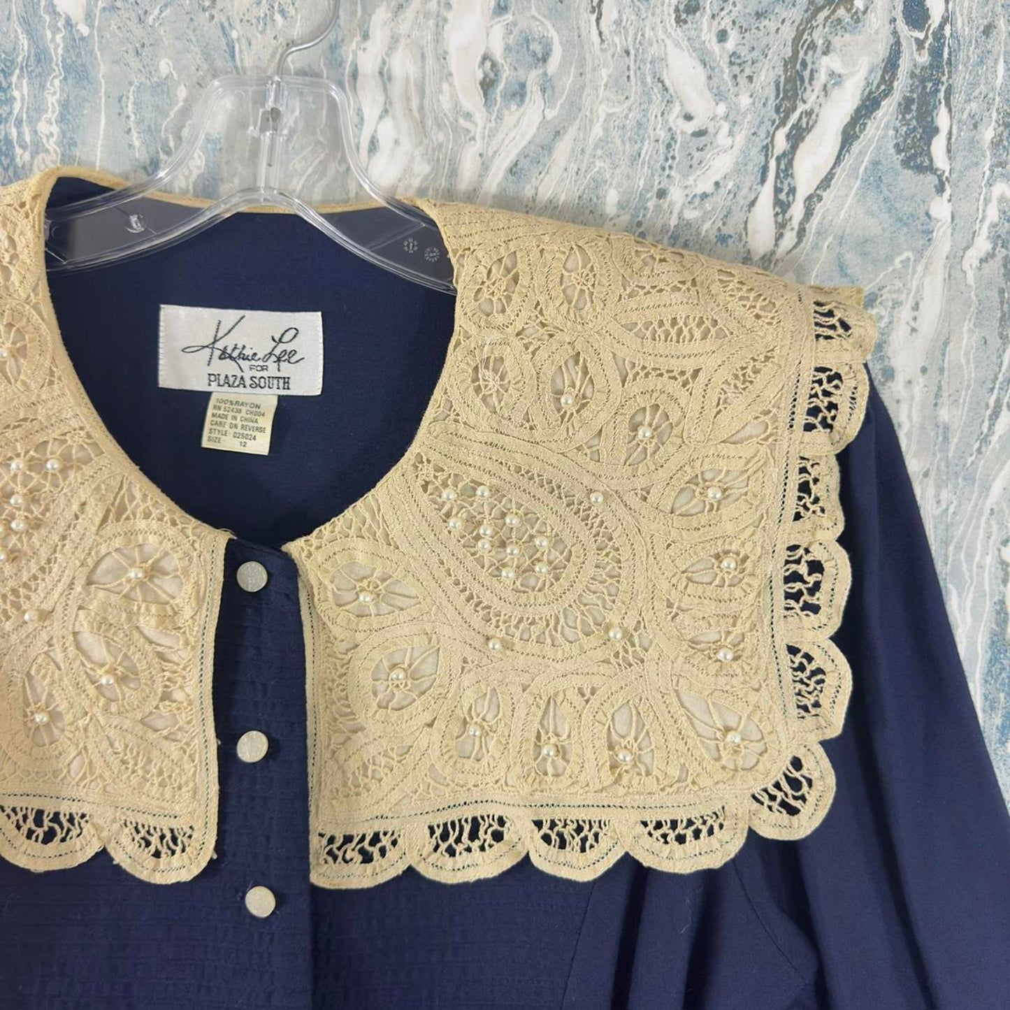 vintage milkmaid navy blue embroidered maxidress (12)