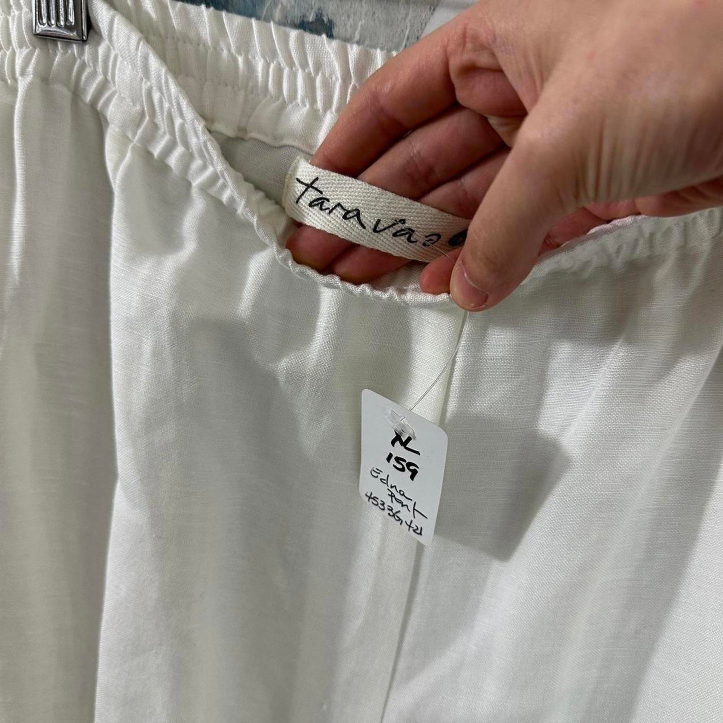 Relaxed White Wide-Leg Trousers (XL)