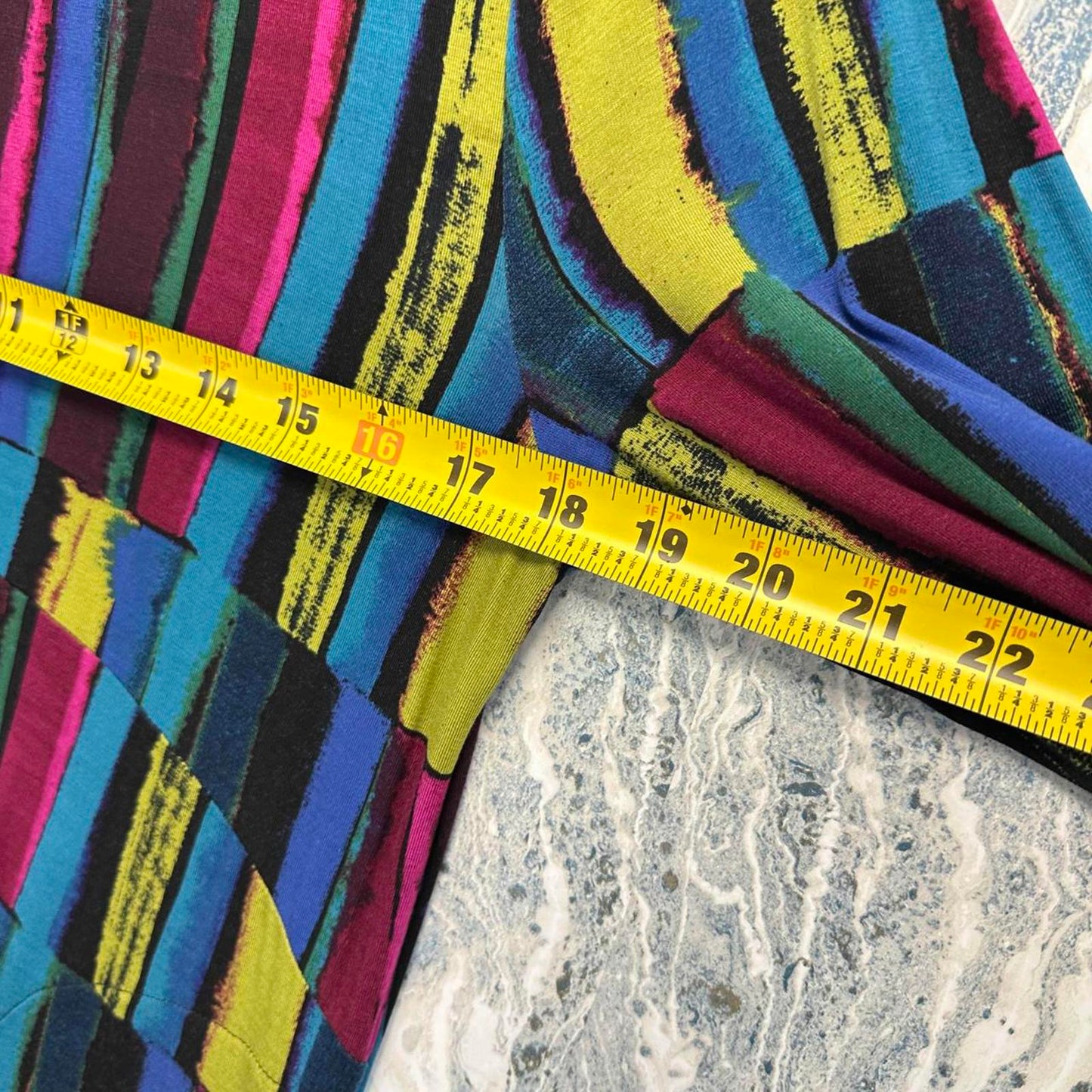 Multicolor Striped Long Sleeve Dress (M)