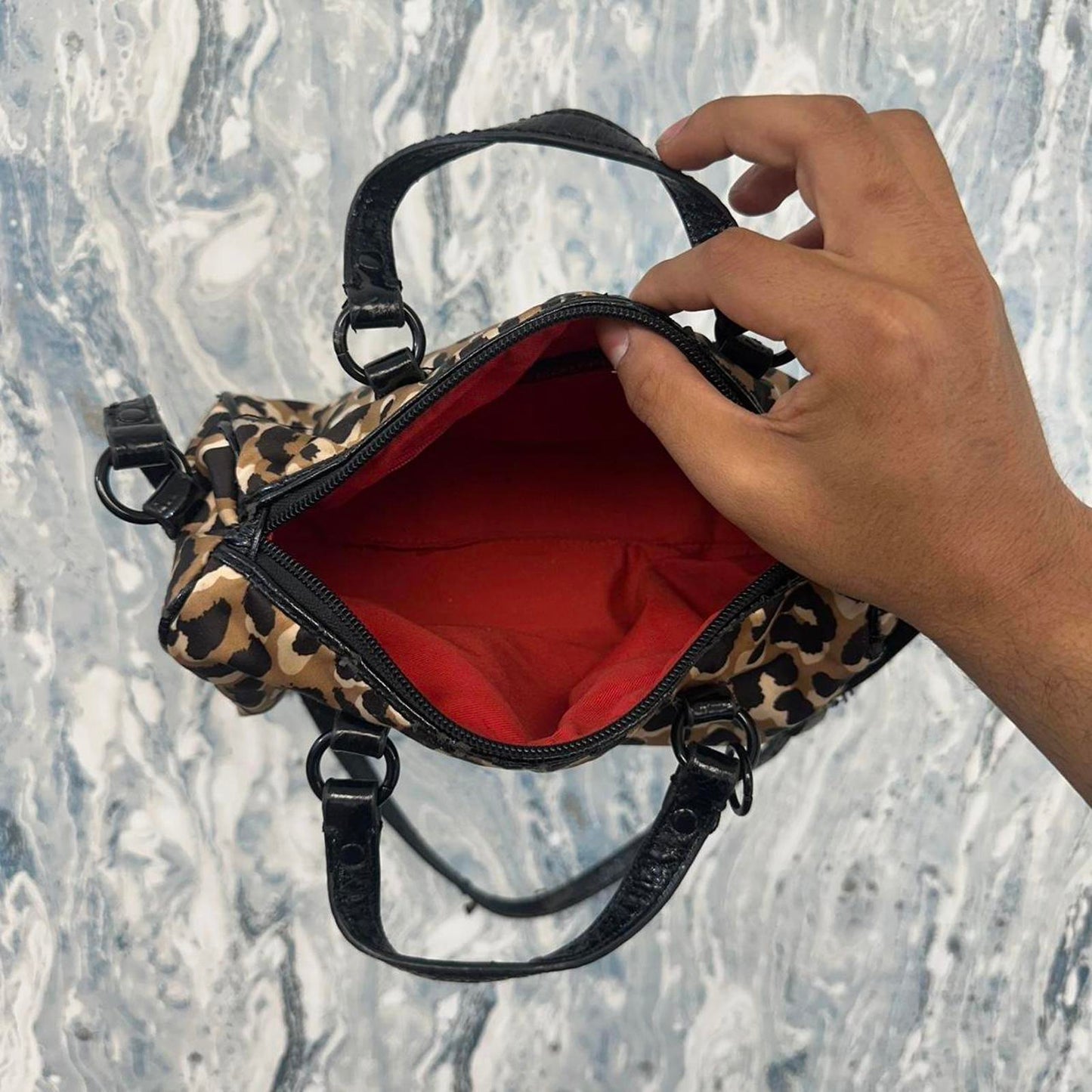 Y2K Juicy Couture Leopard Print Shoulder Bag