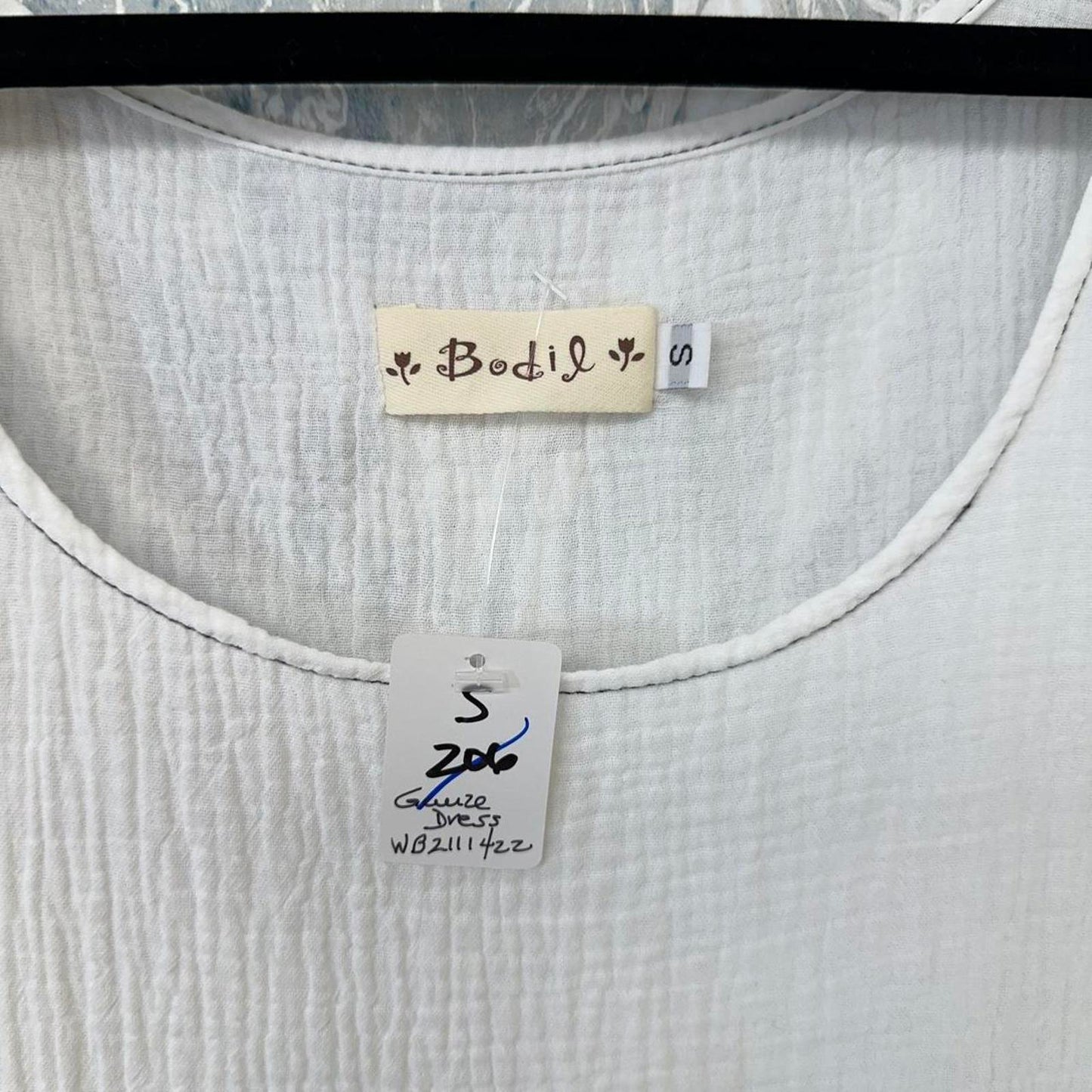 Bodil Minimalist White Sleeveless Maxi Dress (S)