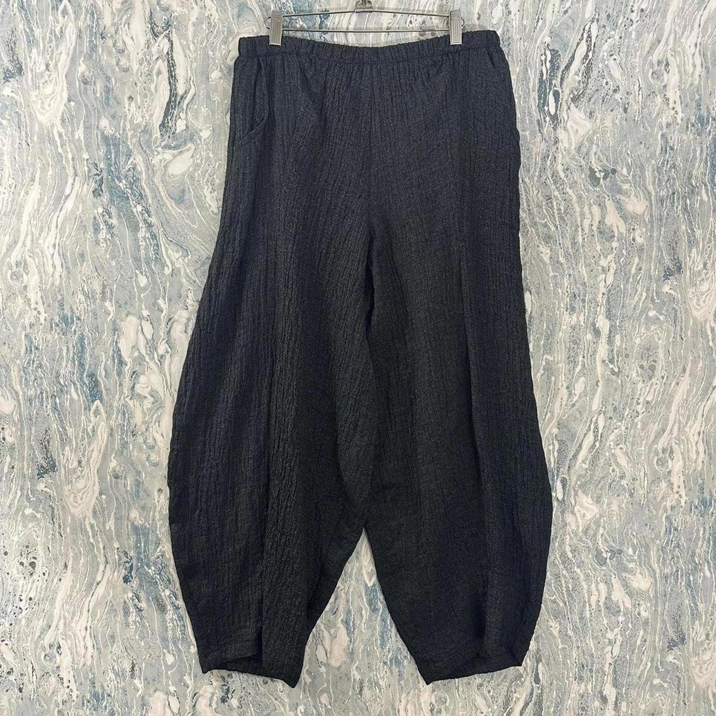 Minimalism Black Wide Leg Pants (1)