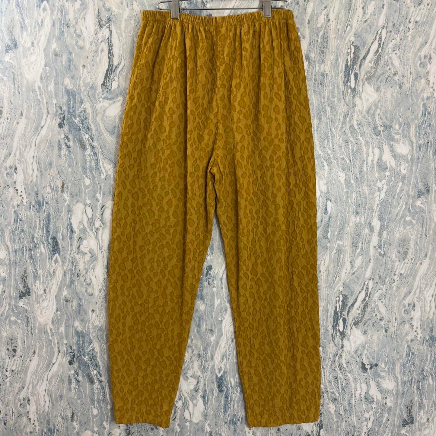 Boho Amber Yellow Textured Pants (L)