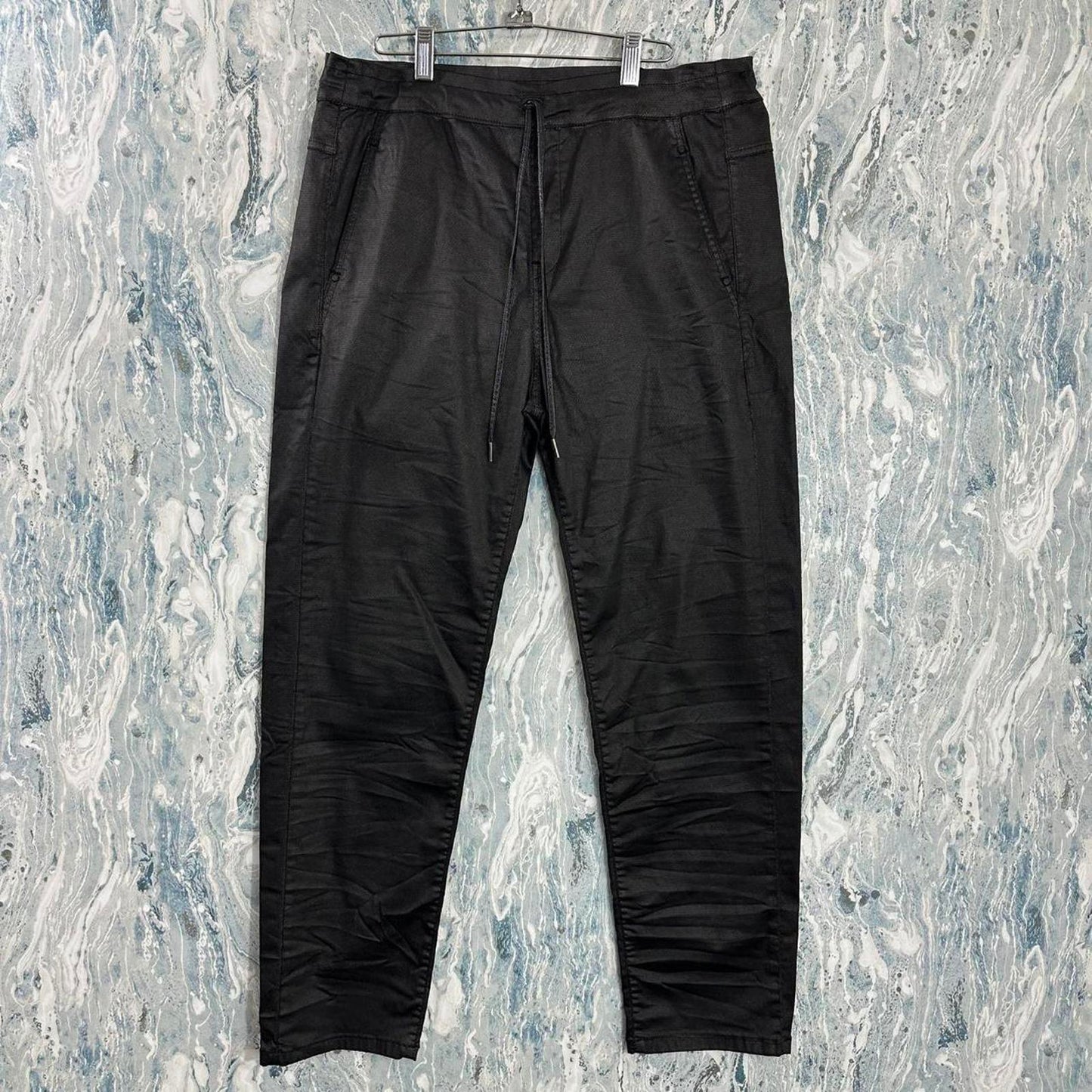 Designer Streetwear Black Drawstring Pants (5)