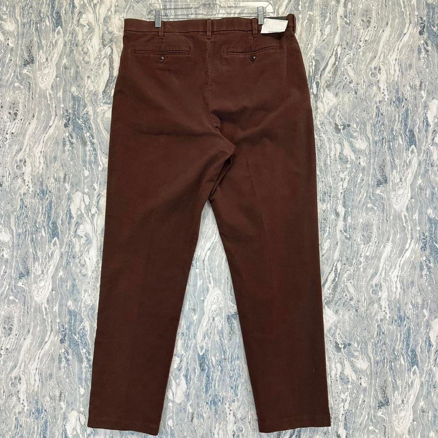 Minimalist Banana Republic Brown Khaki Trouser Pants (38)