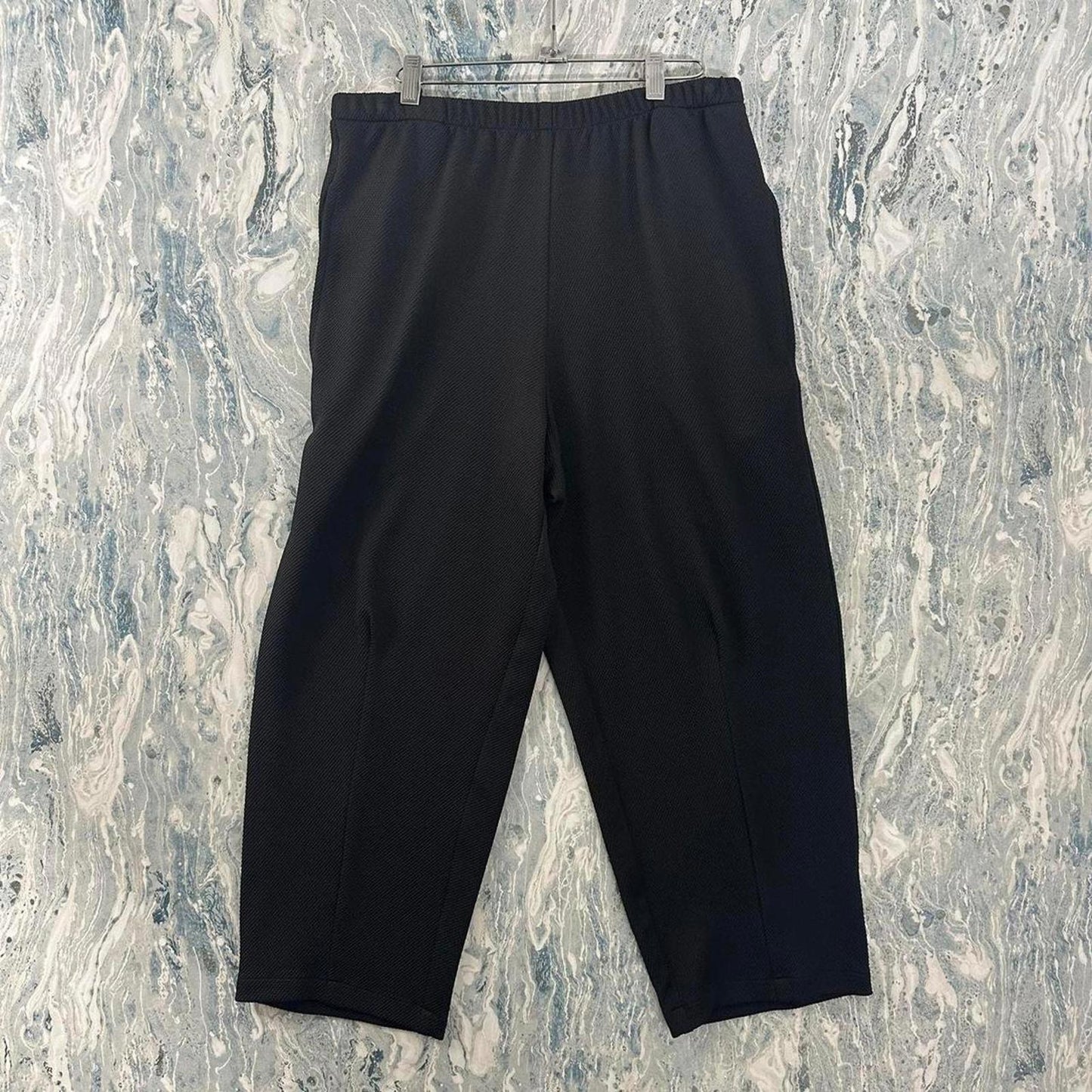 Minimalism Black Wide Leg Pants (1)