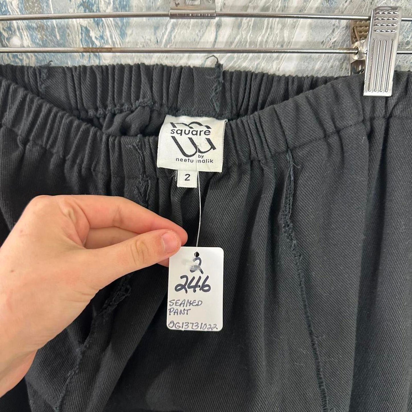 Boho Designer Black Wide-Leg Pants (2)