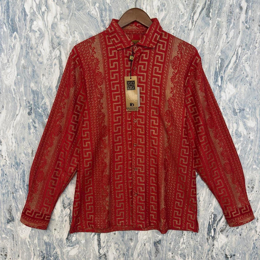 Prestige Original Red & Gold Button Shirt (M)