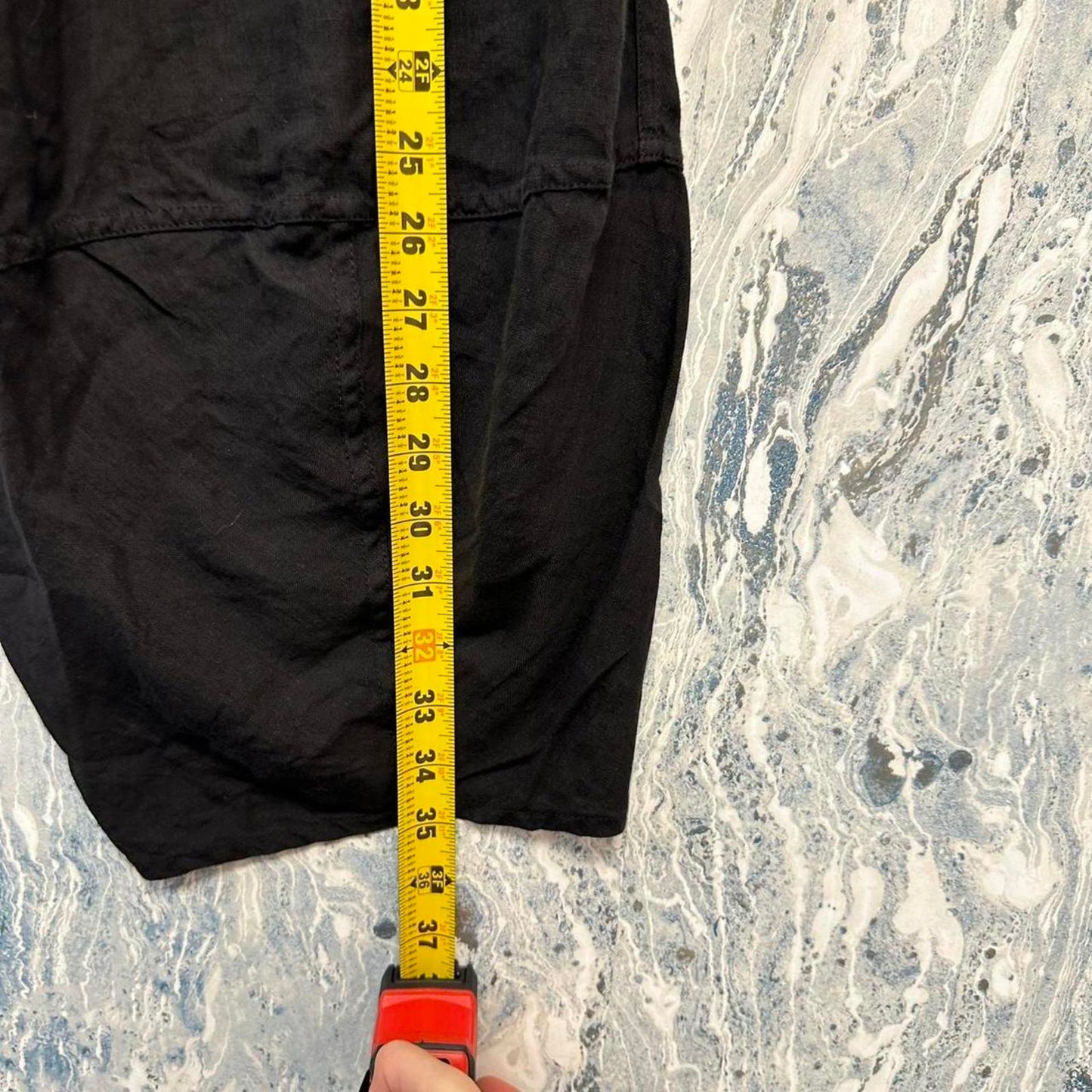 Minimalist black wide leg hobo pants (S/M)