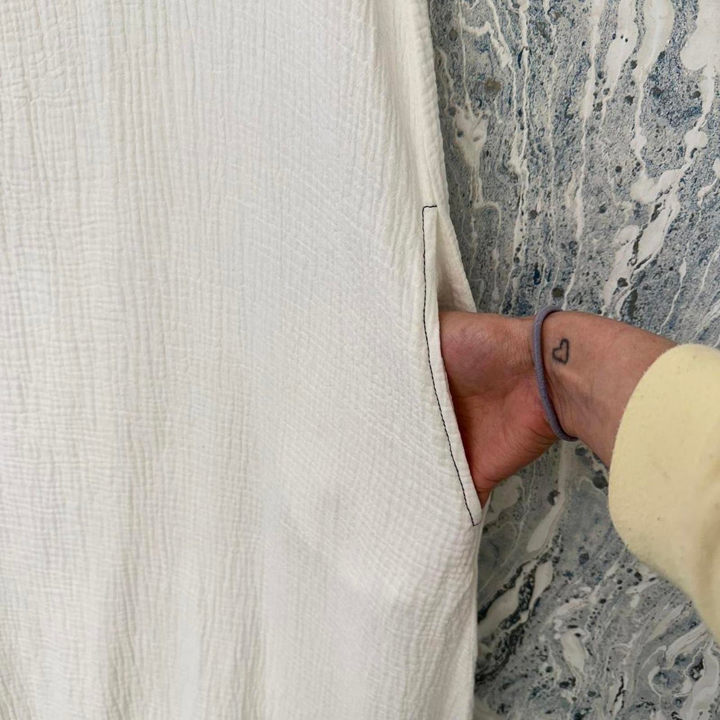 Bodil Boho White Sleeveless Maxi Dress (M)