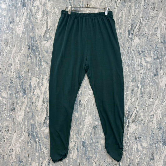 Designer Casual Green Legging Sweatpants (M)
