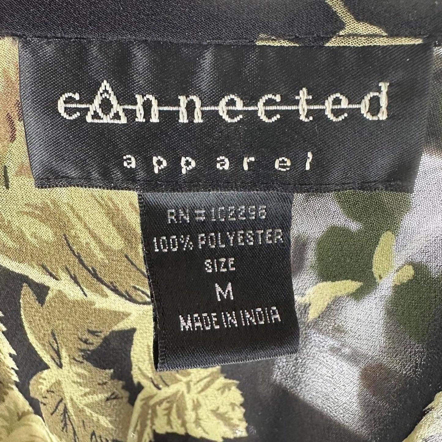 Vintage 90s Beaded Black & Green Maxidress (M)