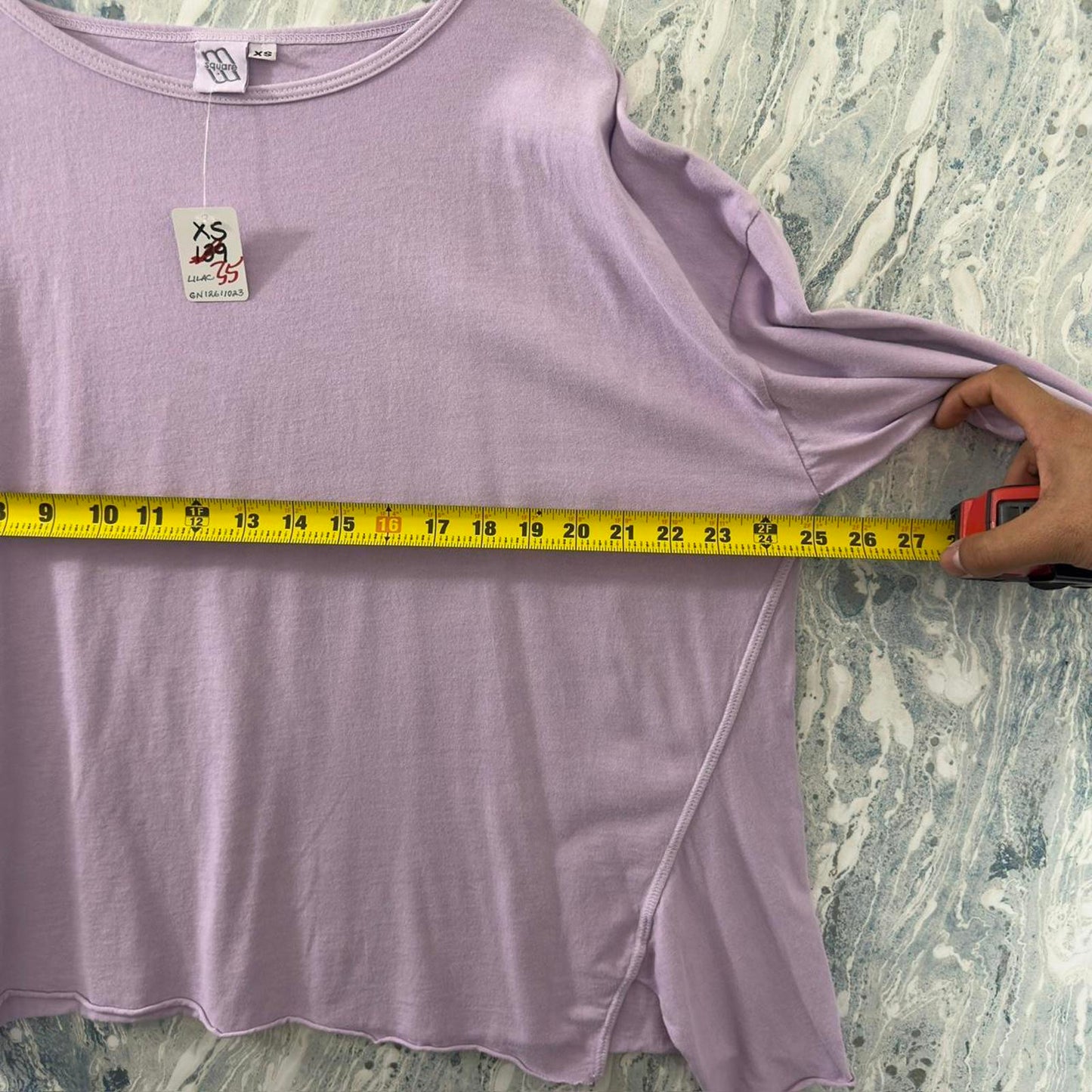 Casual Lavender Oversized Top (XS)