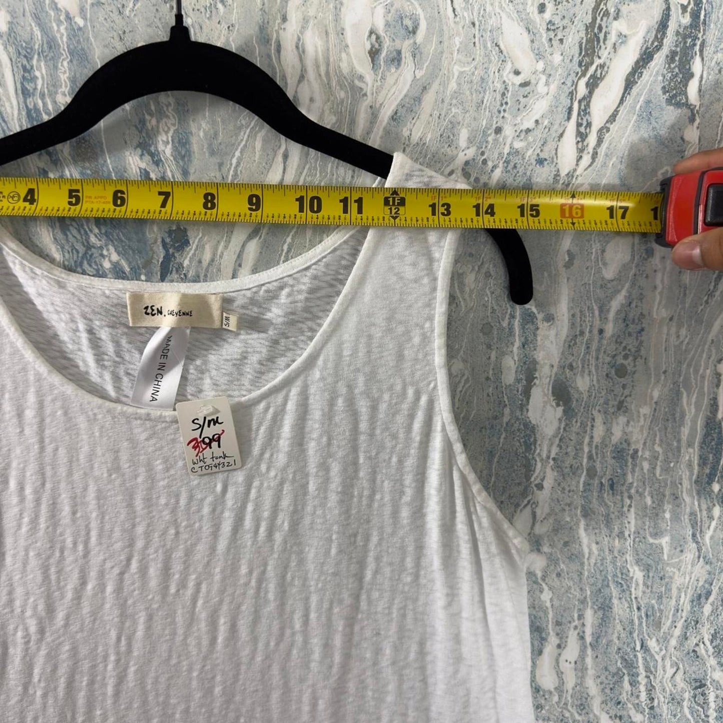 Casual Beachy White Sleeveless Mini Dress (S/M)