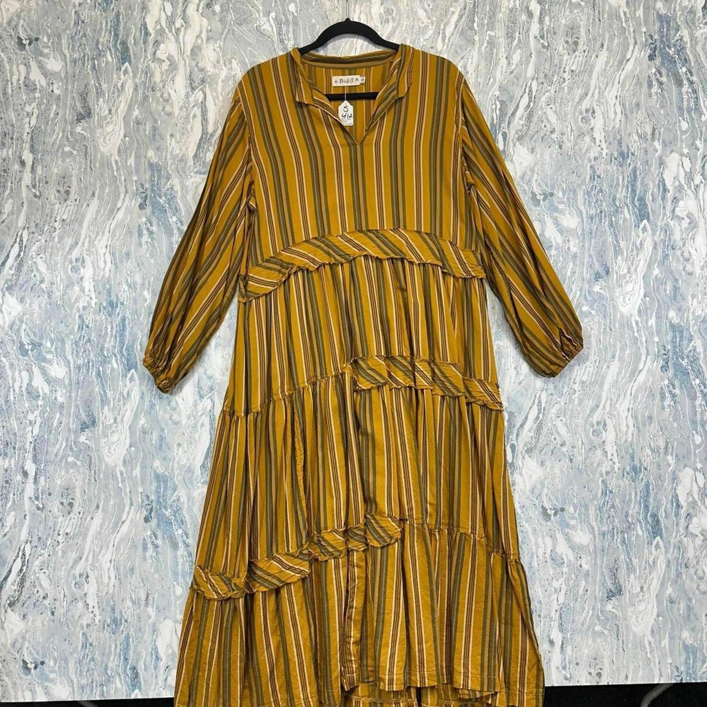 Yellow Striped Dress (S)