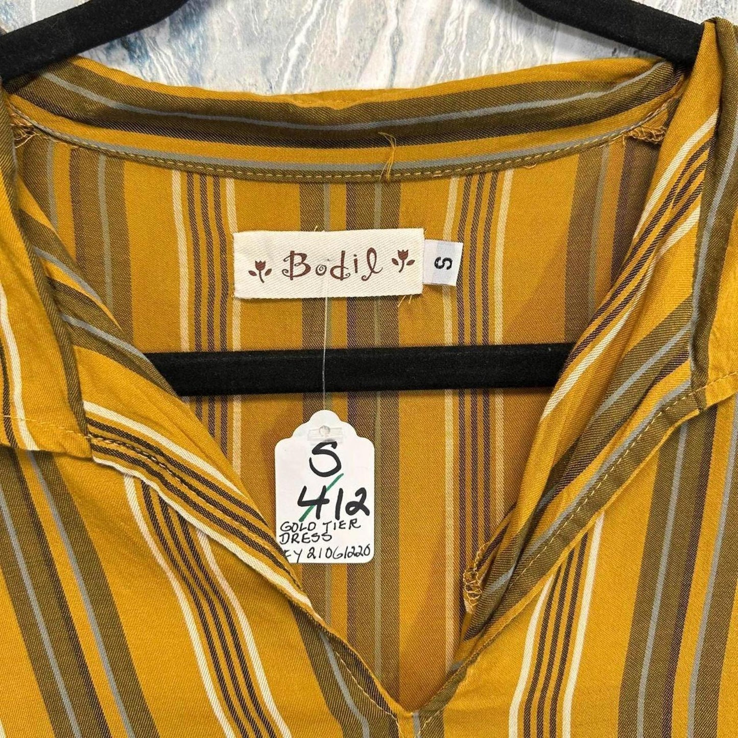 Yellow Striped Dress (S)