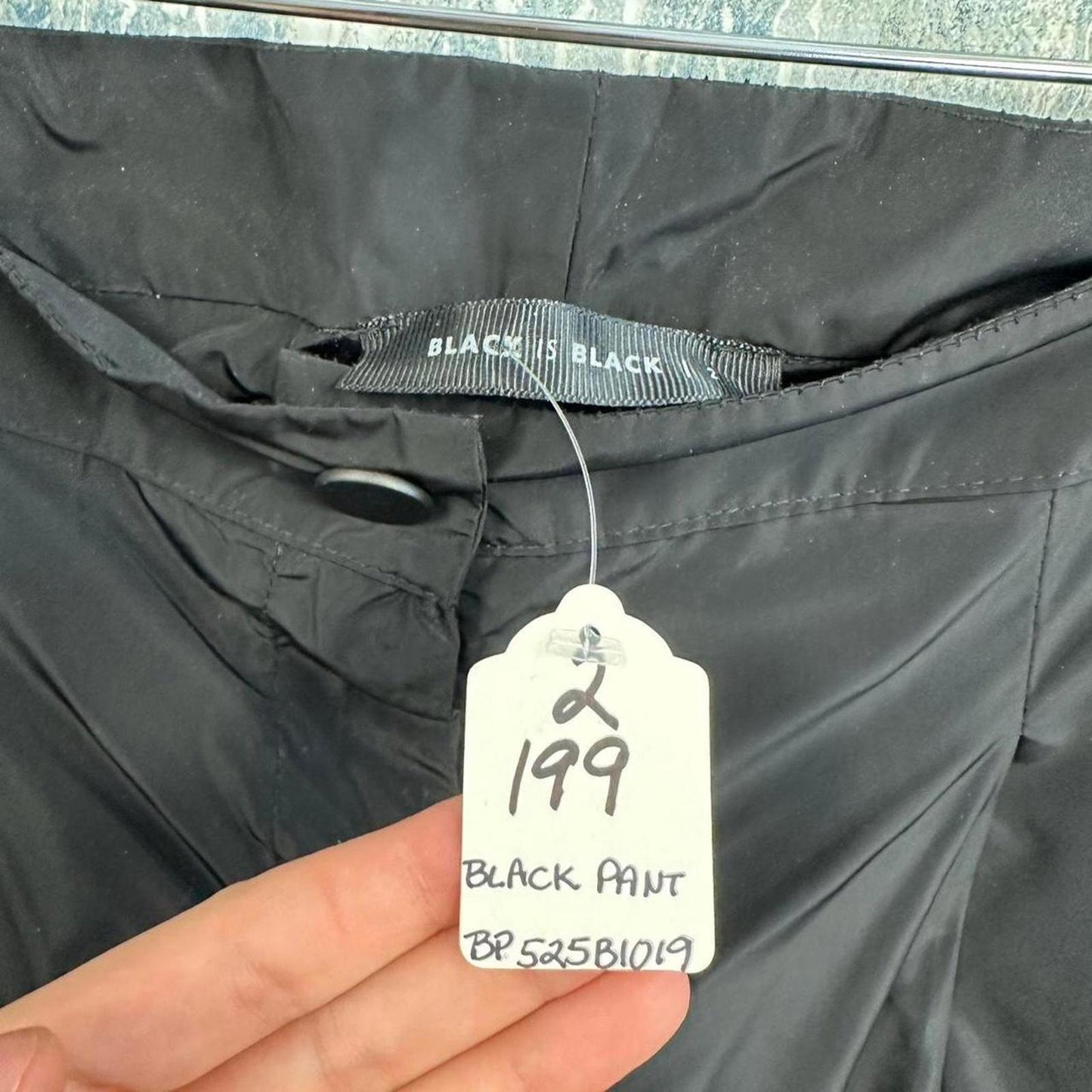 Streetwear black parachute pants (2)