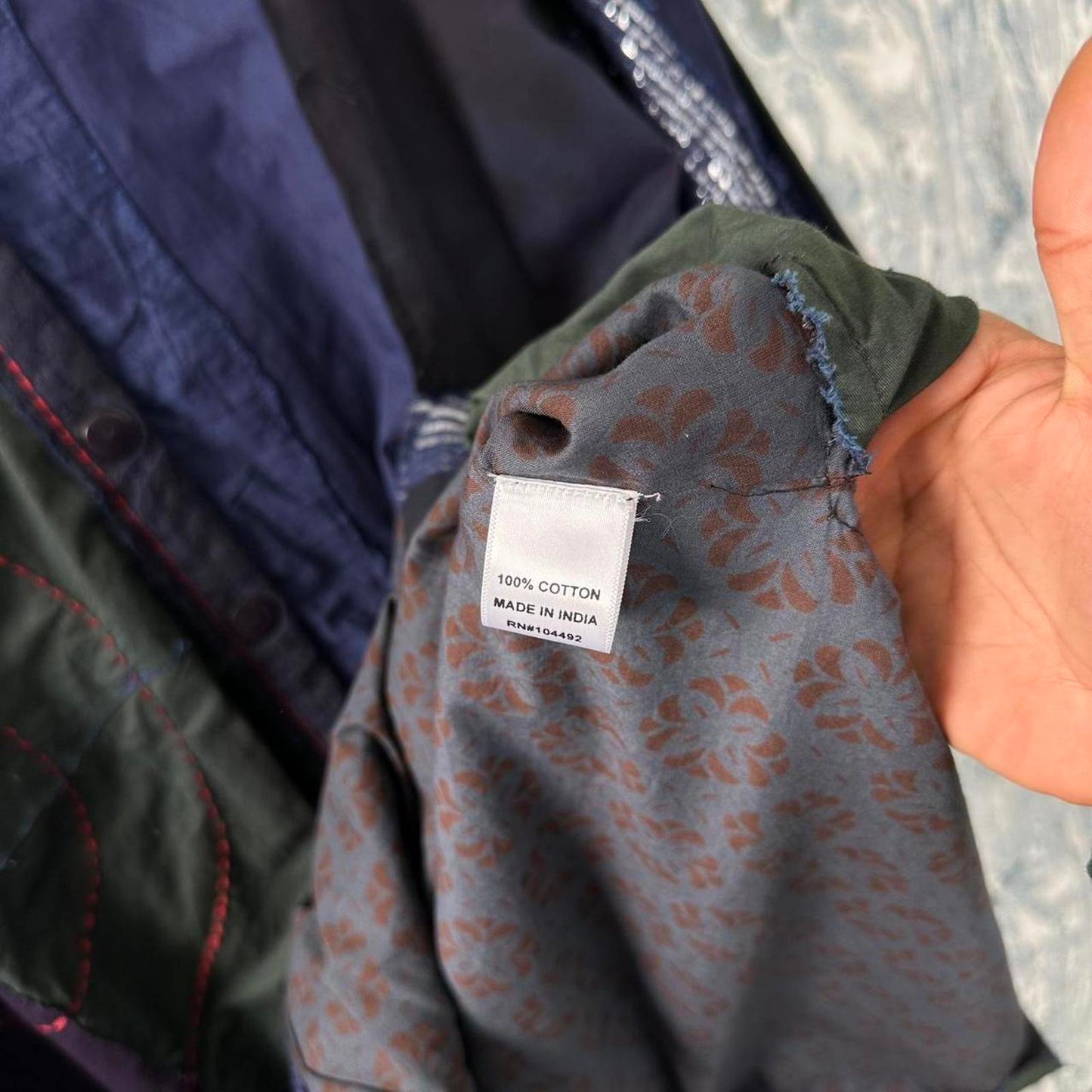 Boho Patchwork Button-Up Tunic Shirt Dress (S/M)