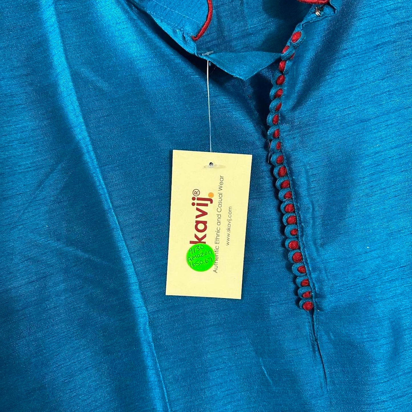 Classic Blue Indian Kurta (L)