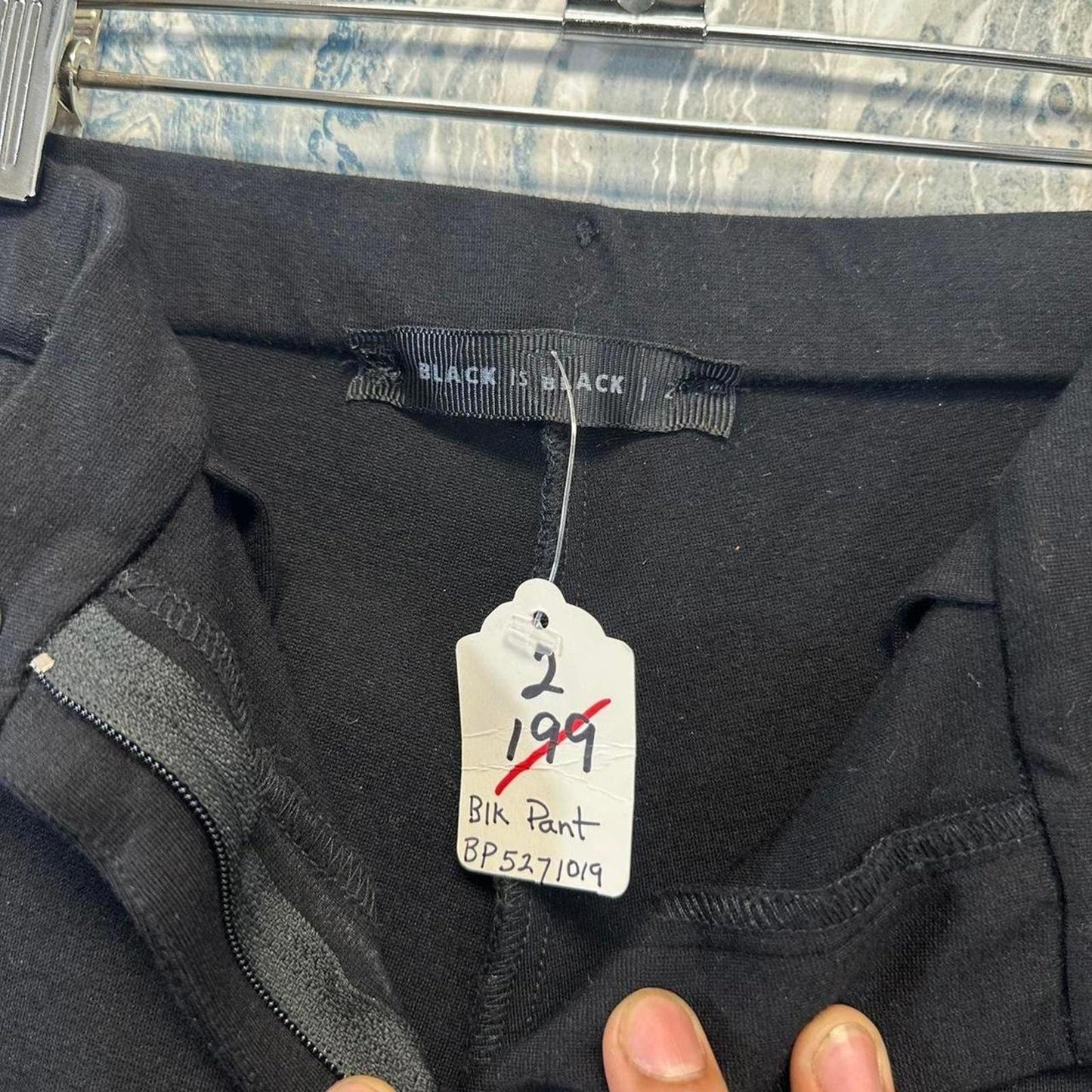 y2k black designer office pants (2)