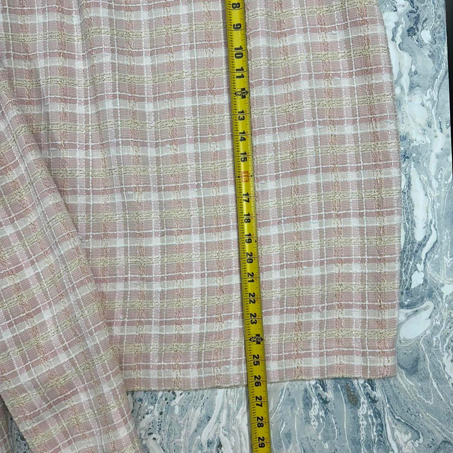 Vintage Plaid Pastel Blazer Skirt Set (14)