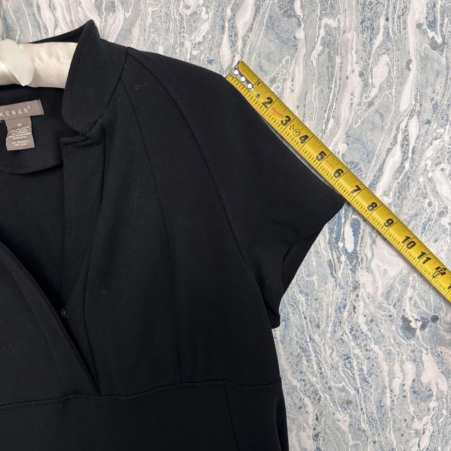 Vintage Preppy Goth Black Short Sleeve Maxidress (14)