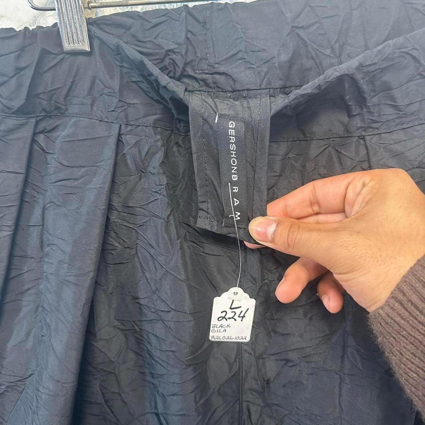 Designer Black Pants (L)