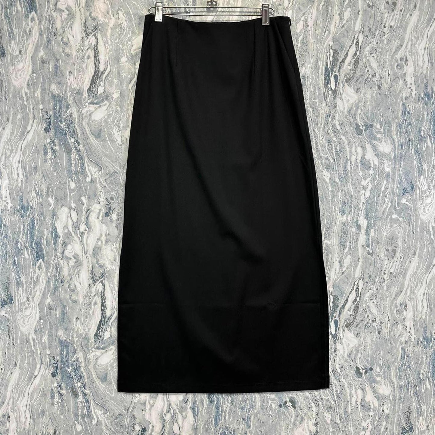 Black Midi Pencil Skirt (S)