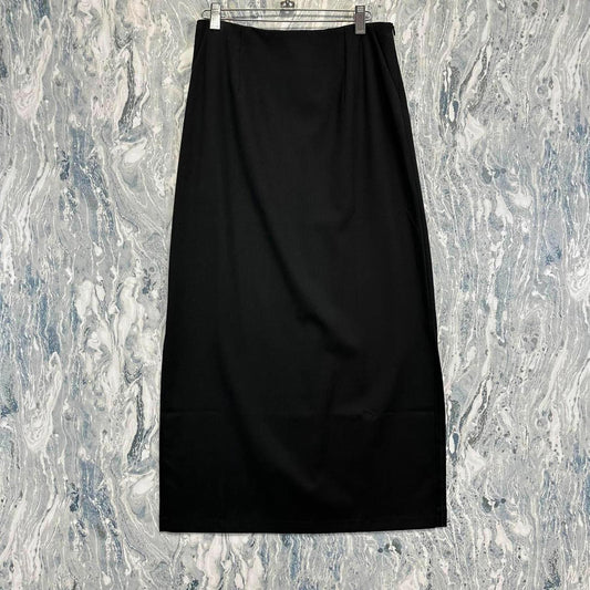 Black Midi Pencil Skirt (S)