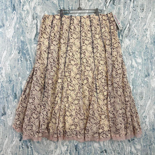 PETER NYGARD Vintage Floral Pattern Midi Skirt (16)