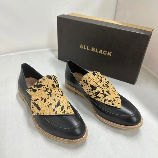 Flatbow Cowman Black & Tan Loafers (37)