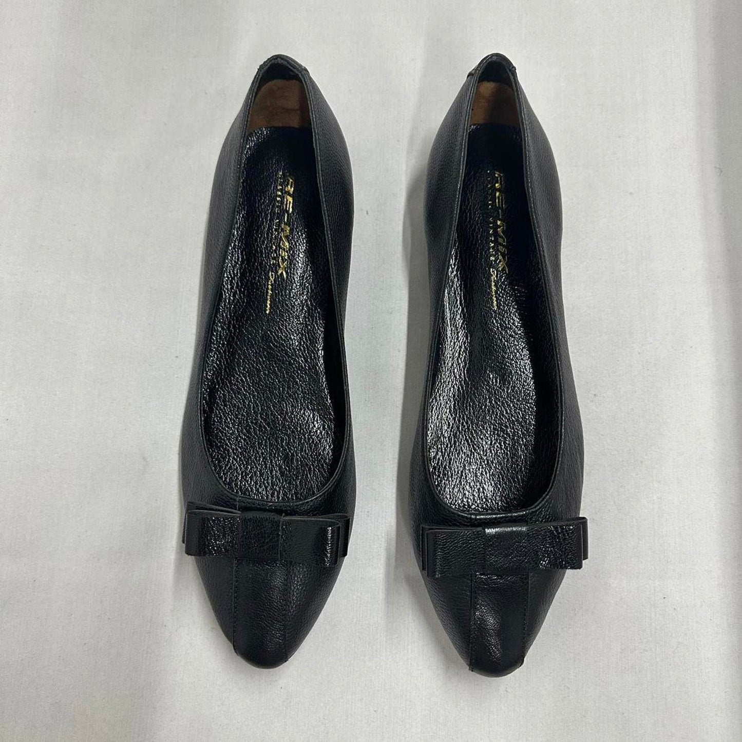 Designer Leather Bow Ballet Flats (9)