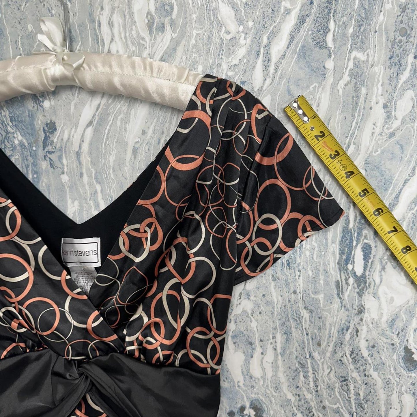 Vintage Boho Black and Copper Pattern Maxidress (10)