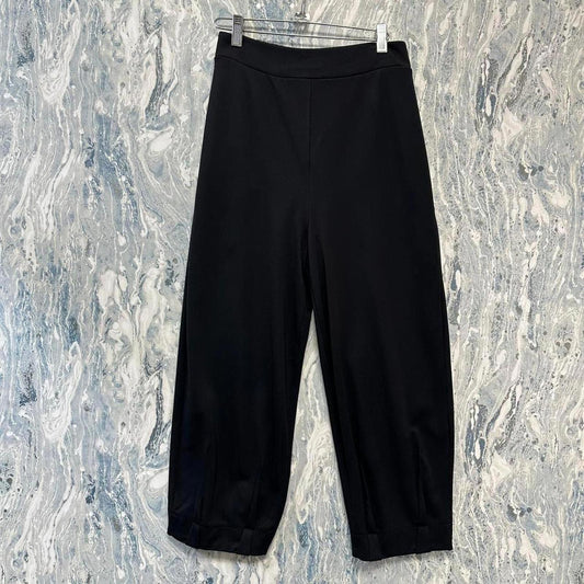 Minimalist black trouser pants (S)