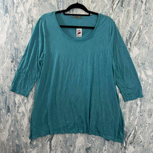 Casual Teal 3/4 Sleeve Top (M)