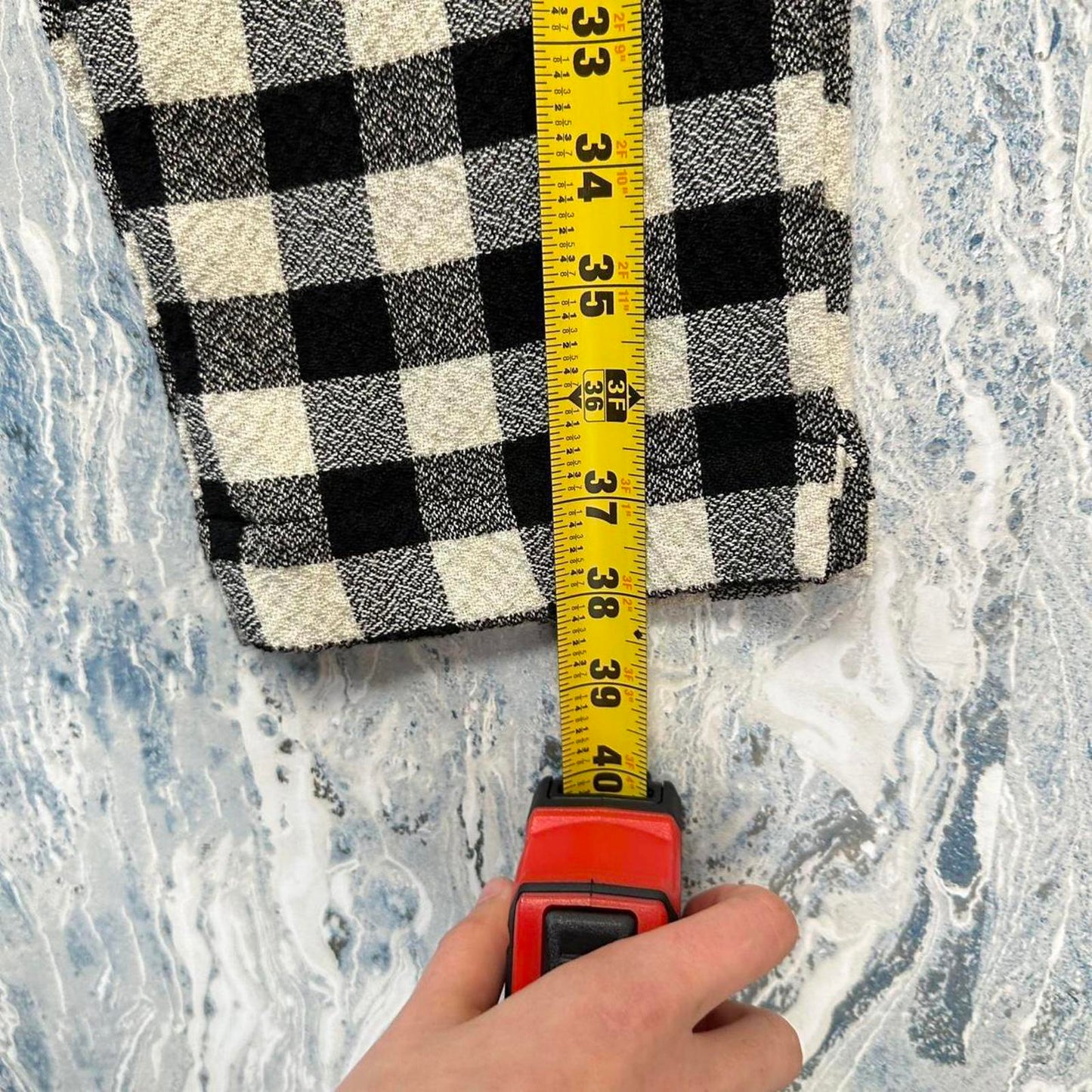 Designer minimalism plaid checkered pants (2)